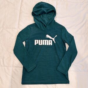 Puma Long Sleeved Hooded Athletic Tee